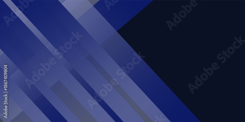 Blue black abstract background geometry shine and layer element vector for presentation design. Suit for business, corporate, institution, party, festive, seminar, and talk