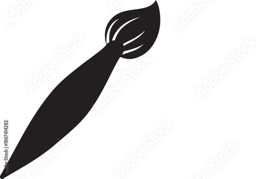 Elegant Artist Tool Icon for Creative Branding and Education