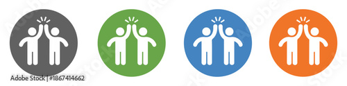 high five hand gesture icon