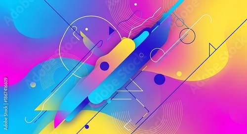 Vibrant Abstract Design.
