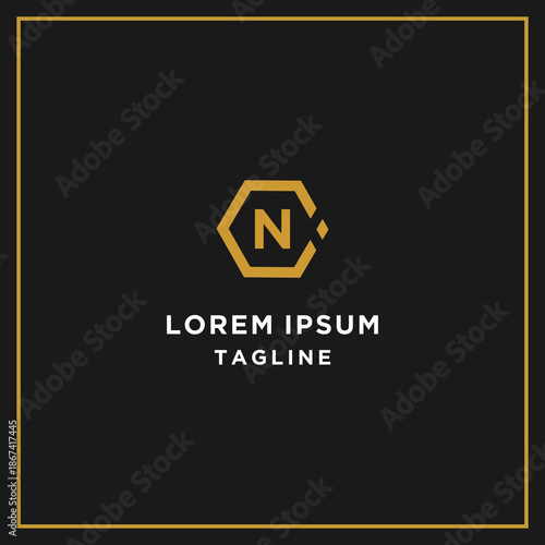 cn or nc hexagon logo