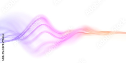 Abstract background design, composition with glass wavy lines, 3d render