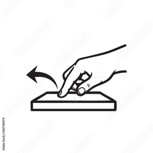 Illustration of a hand placing a ballot in a voting box