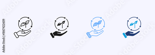 Sustainability Icon Multiple Style