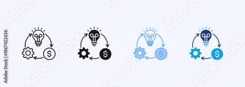 Entrepreneur Icon Multiple Style