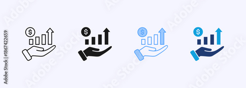 Profitability Icon Multiple Style