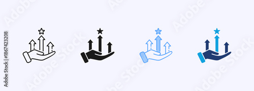 Competitive Advantage Icon Multiple Style