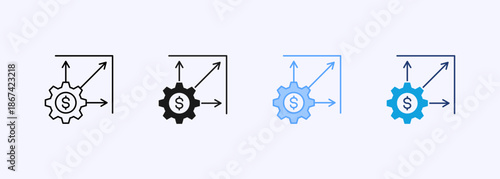 Scalability Icon Multiple Style