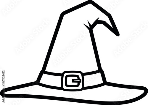 Witch's hat with buckle