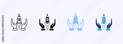 Star Up Icon Multiple Style