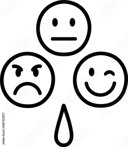 Illustration of different emotions
