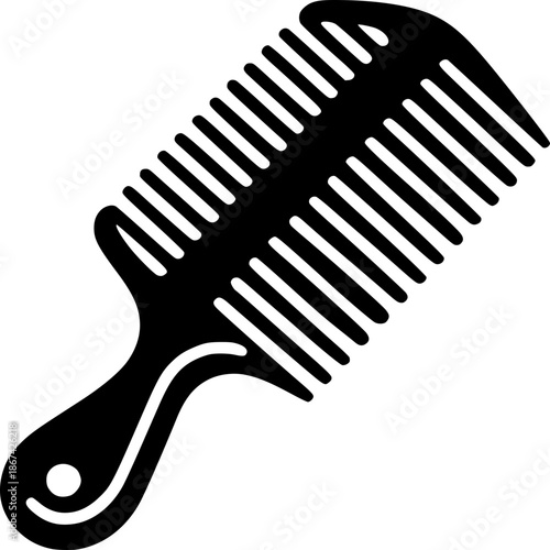Isolated hair comb on a white background for beauty and grooming use