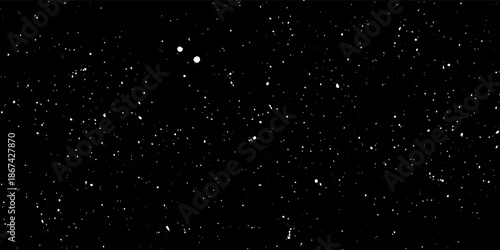 Space stars background. Universe starry pattern with glowing stars. Night sky constellations galaxy. Vector illustration.