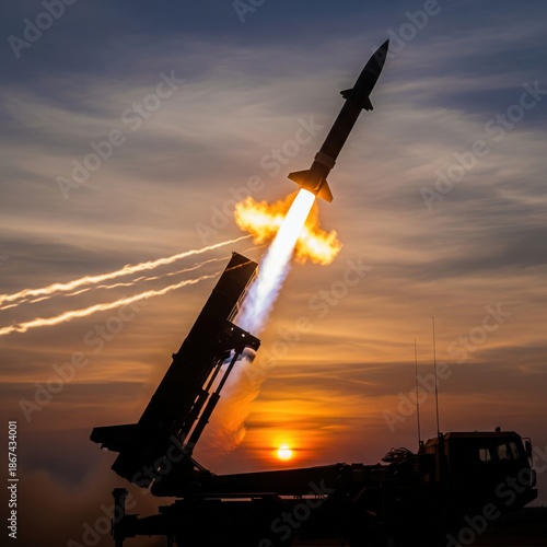 BrahMos Missile Launch in Dramatic Low Light War Scene