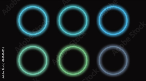 A vibrant 2009 New Year vector design featuring a shiny neon circle pattern with colorful blue and pink bubbles on a black wallpaper background