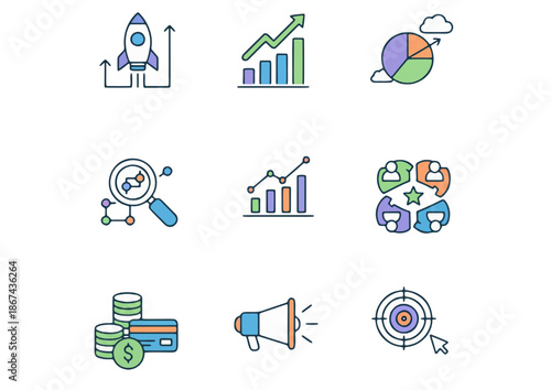business icons set