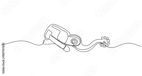 Spur Icons continuous line art drawing style vector illustration,Spur Icon, Cowboy Accessory Icon Flat Graphic Design,