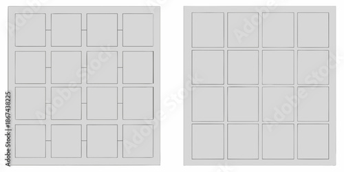 Two white paneled doors with rectangular glass divisions side by side