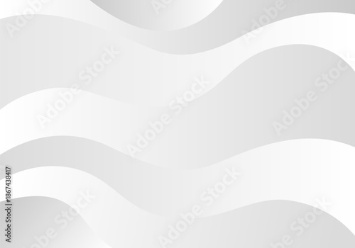 Abstract soft white and grey wave background