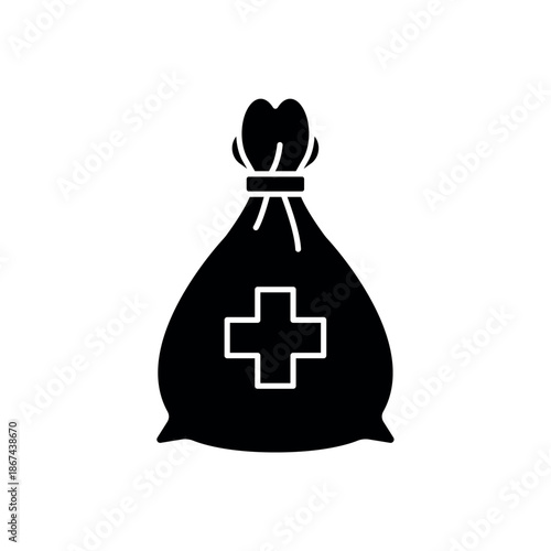 Icon a Medical Fund Bag, isolated against a clean background.