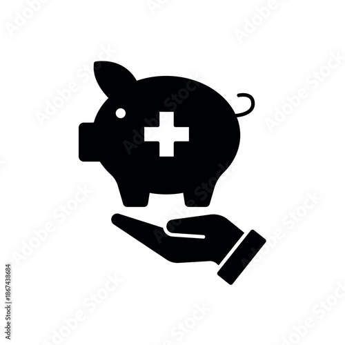 Icon a HSA Benefit Hand, isolated against a clean background.