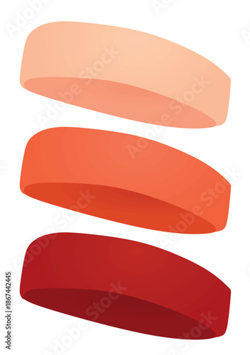 Colorful sport head band. vector illustration