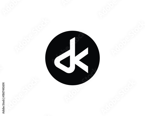 DK Logo Design. dk