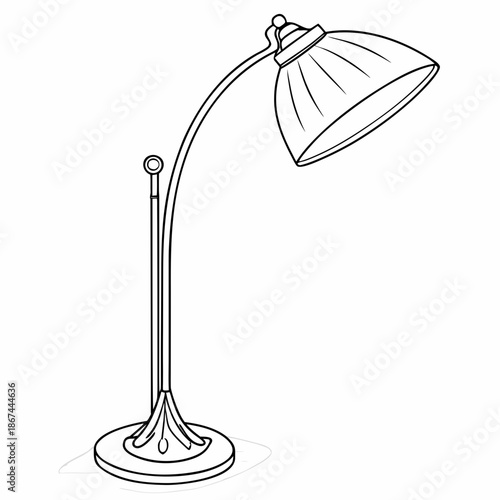 Contemporary Style Standing Floor Lamp Minimalist Graphic