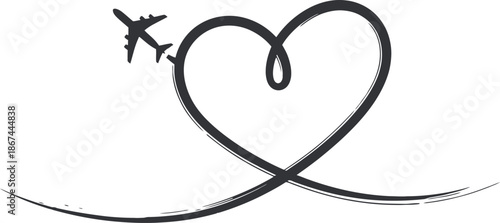 A pink heart with a star and infinity symbol combined in a creative design