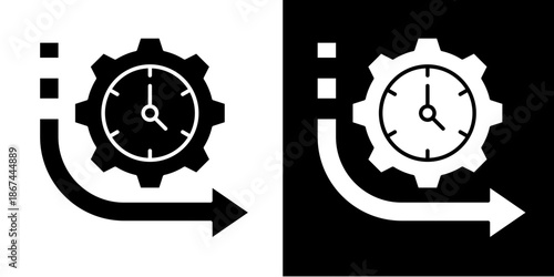 Agile  Icon Set White Style Collection