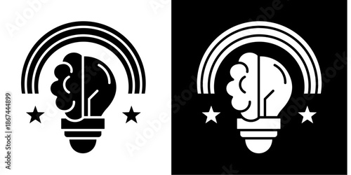 Innovation  Icon Set White Style Collection