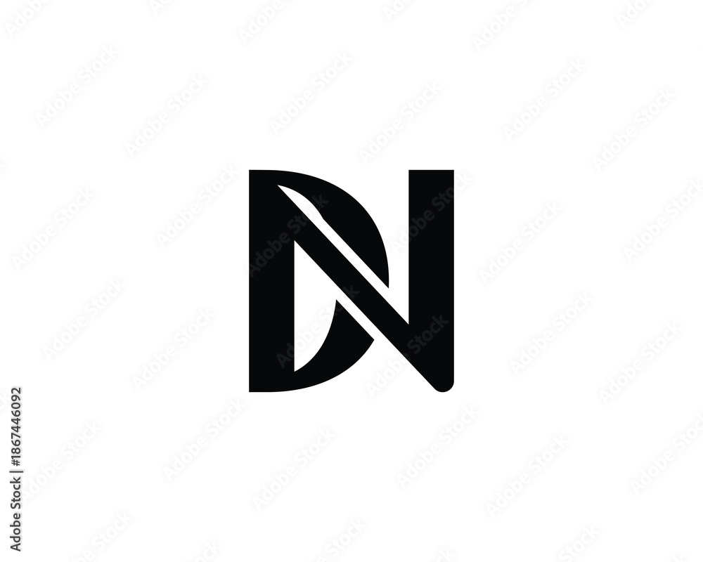 Fototapeta premium DN ND Logo Design