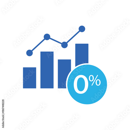 Icon a Tax Free Growth Percentage, isolated against a clean background.