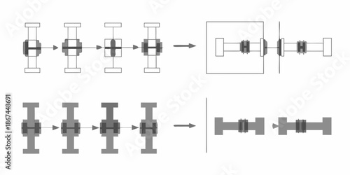 Diagram illustrating the process of pixelation and downscaling of images