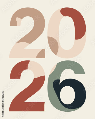 Colorful Gradient Numbers Twenty Six twenty-six colors