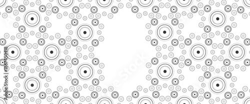 Vector circle line blue round pattern background concentric pattern circles vector..