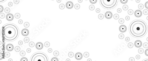 Vector circle line blue round pattern background concentric pattern circles vector..