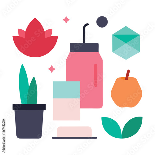vector illustration of gardening tools