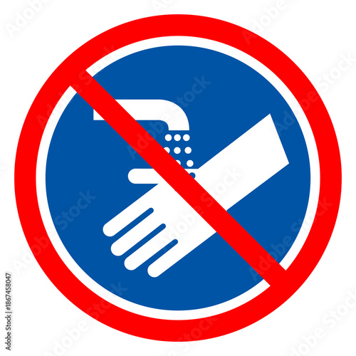 Please Wash Your Hand Symbol Sign,Vector Illustration, Isolated On White Background Label. EPS10