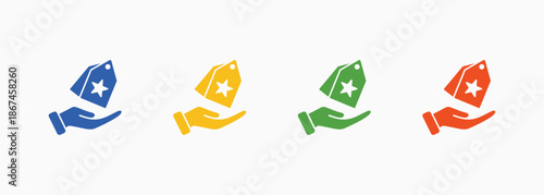 Branding Icon Set Color Multiple Style Collection