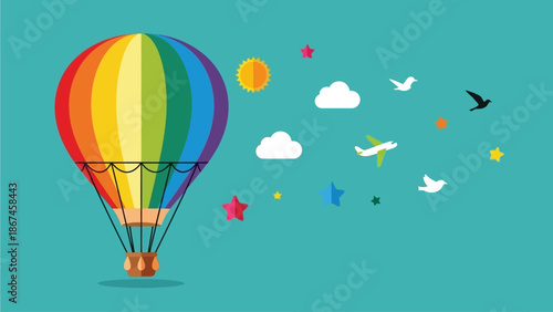 hot air balloon in sky