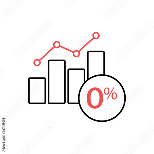 Icon a Tax Free Growth Percentage, isolated against a clean background.