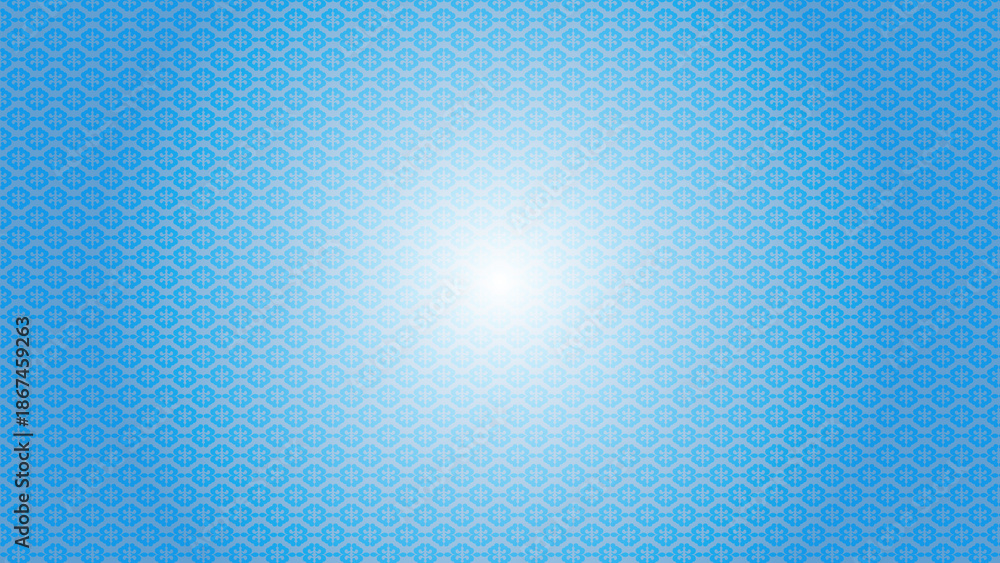 Naklejka premium Blue geometric pattern with bright center light dots