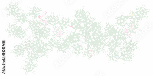 Delicate floral arrangement of white and pink blossoms on a light background