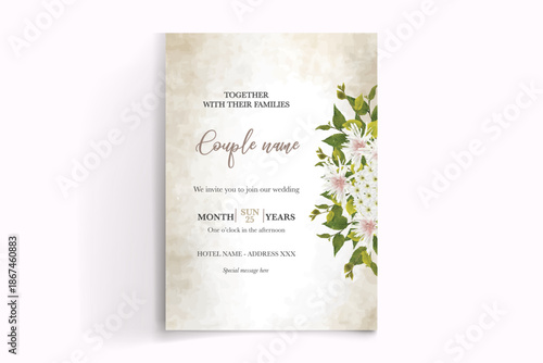 Save the date wedding invitation templates