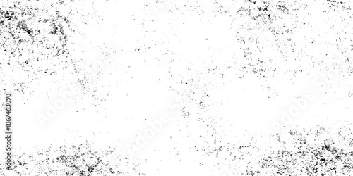 White, black dust overlay distress grungy grain, noise effect paint wall. small particles of debris and dust. crack and scratch dust paint concrete wall. subtle halftone grunge urban texture vector.