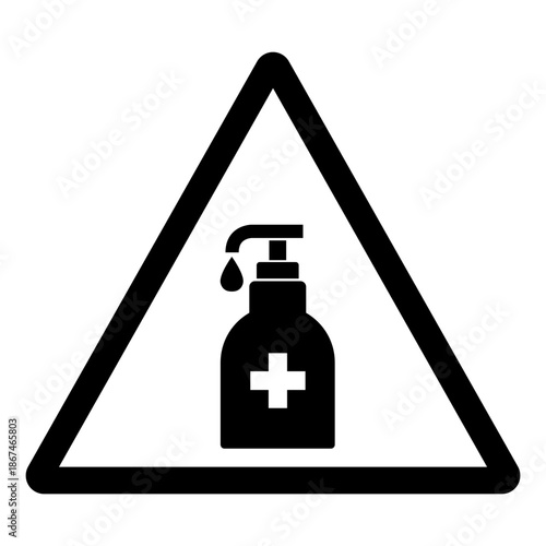 Sanitizer Symbol Sign ,Vector Illustration, Isolate On White Background Label.EPS10