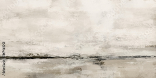 Foto Soft and minimalistic abstract artwork with delicate lines and muted tones, crea