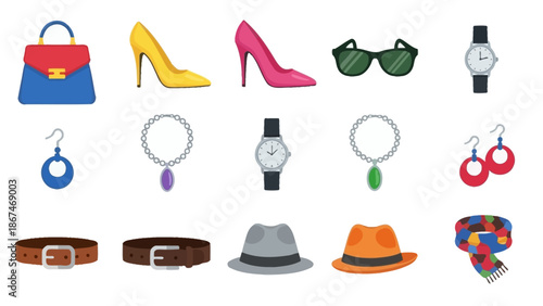 Fashion Accessories Collection: Bag, Shoes, Jewelry, Watches, Hats, Scarf