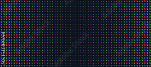 Pixelated RGB LED pixel pattern. Analog TV close‑up screen dots, retro monitor macro texture, digital noise surface, seamless vector background for tech design, wallpapers, UI templates